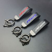 ✺﹍ Premium Carbon Fiber Metal Keychain For YAMAHA YZF R125 YZFR125 YZF-R125 Motorcycle Accessories