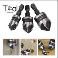 12/16/19mm Hex Shank Countersunk สว่าน 90 องศา Chamfering Cutter โลหะ Chamfering Hole บิตอุปกรณ์เสริมงานไม้