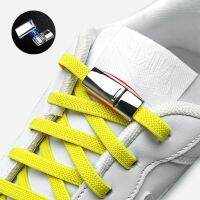 1 Pair / Elastic Shoelace Magnetic Metal lock Man And Woman General No Tie Shoelaces Fashion Sports Leisure Walking Lazy Lace