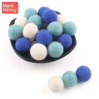 10pc 2cm Chew ของเล่นลูกบอลขนสัตว์ Decor Baby Room Felt ลูกปัดขนสัตว์ DIY สร้อยข้อมือ Handmade ของขวัญพยาบาลเด็กคริสต์มาสของขวัญ-pangyh