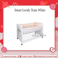 ฺBaby Bed Cribs Smart lovely train whiteเตียงนอนเด็ก#firstkids#firstkidsthailand