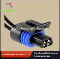 12162193 female electric connector black waterproof 2 pins automotive connector pigtail wire harness for Delphi