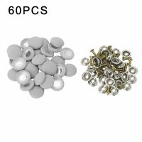 [HOT AIXUSACJWII 526] 60ชิ้นหลังคารถ Snap Rivets ปุ่มซ่อมหลังคารถด้วยสกรูเพื่อแก้ไขหลังคาของการตกแต่งภายในของอุปกรณ์เสริมในรถยนต์ตาหมากรุก