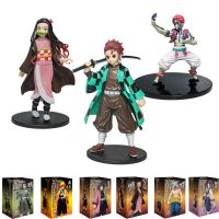 อะนิเมะ Kamado Tanjirou Nezuko Demon Slayer รูป Action Figures ของเล่น PVC Zenitsu ตุ๊กตา Inosuke Kimetsu ไม่มี Yaiba Figura