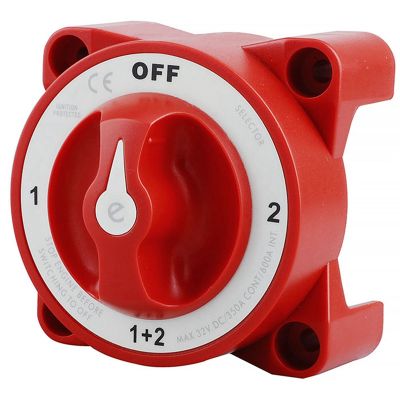 DC 32V 350A Battery Switch 4-Position Selector Marine Boat Battery Selector Switch Disconnect for Marine Boat