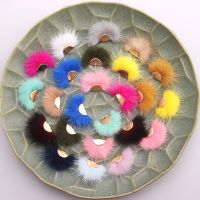 【YF】☾◙✖  5Pcs Pompoms Fur Balls for Earring Pendant Jewelry Crafts Making Sewing Knitted Keychain Scarf Shoes Hats Tassel