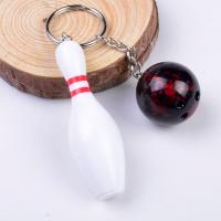 Bowling Bag Plastic Pendant Mini Bowling Ball Keychain Advertisement Keychain Fans Souvenirs Key Ring School Gifts