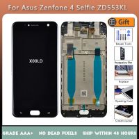 5.5สำหรับ ASUS Zenfone 4 ZD553KL Selfie X00LD แผงจอแสดงผล LCD หน้าจอสัมผัสกรอบดิจิตอลสีขาวสีดำ