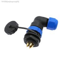 ℡✽ SP20 angle connectors waterproof connector 2/3/4/5/6/7/8/9/10/12/14Pin IP68 cable connector 90 degree elbow