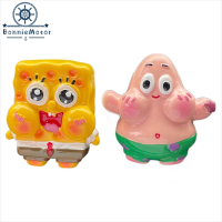 SHIBEN อะนิเมะการ์ตูนดินสอสี Shin-Chan เรซิ่น SpongeBob รถน้ำหอมปรับอากาศรถยนต์ Aromatherap Cilp น้ำหอมรถยนต์เครื่องประดับช่องแอร์