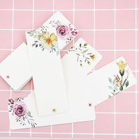 40 PCs/lot New Office and School Supplies Message Card Book Holder Vintage Word Card Gift Tag Flower Pattern Bookmark