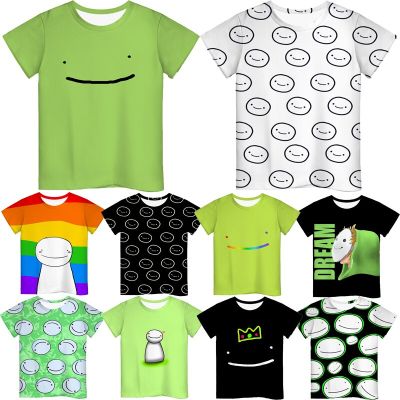 Toddler Kids Dream SMP 3D Print T-shirts Boys Girls Tee Tops Children Funny Cartoon T Shirts Tshirt Summer Harajuku Streetwear