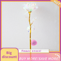 ?【Lowest price】Qearl วันวาเลนไทน์ของขวัญ24K ฟอยล์พลาสติก Eternal Rose ดอกไม้ปลอมกินเวลานานรักตกแต่งงานแต่งงานสำหรับแฟนของขวัญสร้างสรรค์