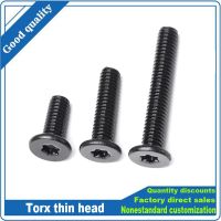 5/50Pcs CM M2 M2.5 M3 M4 M5 M6 Black 304 A2-70 Stainless Steel Six-lobe Ultra Thin Super Flat Wafer Torx Head Screw Digital Bolt