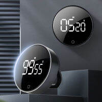 LED Digital Rotary Timer USB ชาร์จแม่เหล็กทำอาหารเตือนนาฬิกาปลุก3ระดับ Volume Back cket Design Kitchen Gadgets