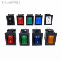 ✴♦  KCD1 Rocker Switch Power Switch 2 Position 2Pins 3Pins 4Pins With Light 10A 250V Red Blue Green Yellow Black White