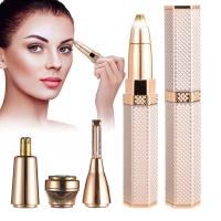 ZZOOI Electric Eyebrow Razor Facial Hair Remover Nose Hair Trimmer 4 In 1 Electric Epilator For Women Arms  Legs &amp; Body Portable