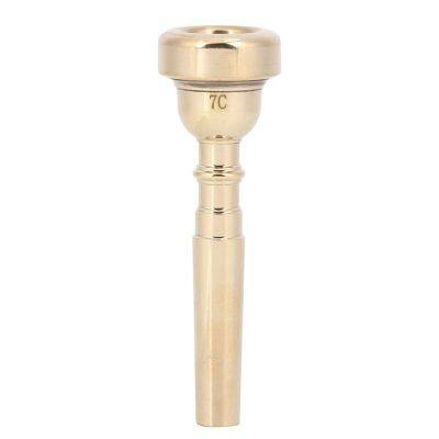 Trumpet Mouthpiece Metal Durable Brass Professional Horn Instrument Accessory Gold 7C