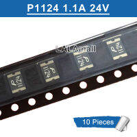 10ชิ้น SMD1812P110TF/24 1.1A 24V 1812 SMD ฟิวส์ตัวเอง P1124ทำเครื่องหมาย P 1124ขนาด4.5*3.2มมใหม่เดิม