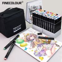 480 Colors Double-headed Soft Brush Professional Sketch Drawing Art Markers Pen For Coloring drawing Supplies Finecolour EF102