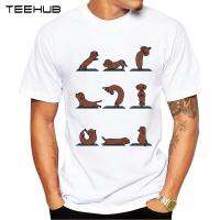 2019 Teehub Mens Fashion Dachshund Yoga Printed Short Sleeve T-shirt Hipster O-neck Design Tops Cool Desgin Tee - T-shirts - AliExpress