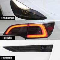 ：{“： For Tesla Model 3 Y S X TPU Blackened Headlight Taillight Foglight Protective Film Headlight Tail Lamp Color Changing Films