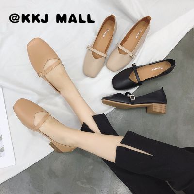 KKJ MALL รองเท้า รองเท้าผู้หญิง รองเท้าแตะร เกาหลี ใส่เดินทาง ใส่สบายๆ สวยๆ ส้นหนา