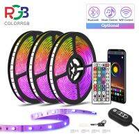 ColorRGB, LED Light Strip, Music Synchronized Color Changing RGB5050 ,Phone App Remote Control , LED Light Rope 6M 12M 15M LED Strip Light ไฟแต่งห้อง ไฟเส้นRGB ไฟ led light strip แถบไฟ ต่อโทรศัพท์ได้ 10M/5M/15M รุ่นบลูทูธ มีกาว มีรีโมท รับประกัน