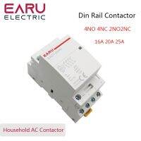 16-25A 4P AC 220V 230V 50/60Hz ราง Din บ้านสวิทช์คอนแทคมอดูลาร์ AC 4NC 4NO 2NO สมาร์ทโฮมโรงแรมบ้าน