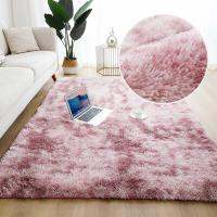 （Queena carpet）พรมในห้องนอนฟูนุ่มสำหรับห้องนั่งเล่นพรมกำมะหยี่หรูหราของตกแต่งสวยงามพรมม้วนเก็บได้ยาวนุ่มกันลื่นสำหรับเด็ก