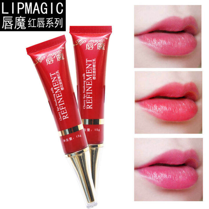 Authentic universal tattoo IPM lip magic soft and radiant red lip cream ...