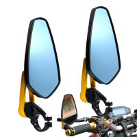 2Pcs Universal Motorcycle 22mm Bar End Side Rearview Mirror Aluminum 78" Motorbike Bike Handlebar Rear View Mirrors