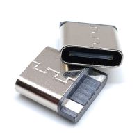 JEUFANY USB แจ็คลวดเชื่อมชนิด-C ประเภท-Type-C 2Pin 2P ช่องเสียบสายชาร์จลวดเชื่อมเต้ารับสำหรับชาร์จอะแดปเตอร์ชนิด C 3.1คอนเนคเตอร์ตัวเมีย10ชิ้น