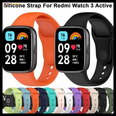 RUANEHAN สายสร้อยข้อมือซิลิโคนอุปกรณ์เสริมกำไลข้อมืออัจฉริยะสำหรับ Redmi Watch 3 Active