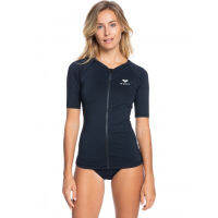 Roxy เสื้อว่ายน้ำผู้หญิง แขนสั้น ESSENTIALS SHORT SLEEVE FULL-ZIP RASH VEST 231 ERJWR03428-KVJ0