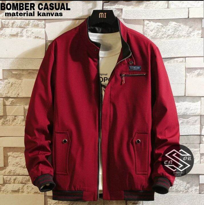 JAKET BOMBER CASUAL PRIA / JAKET BOMBER ORIGINAL / JAKET PRIA KEKINIAN ...