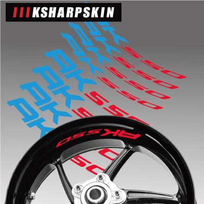 New Motorcycle tire reflective sticker creative wheel rim logo decal moto Decorative accessories for KYMCO AK550 ak 550