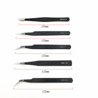 1PC(10 model for choose) metal anti-static bending straight tip tweezers precision welding electronic ESD tweezers for soldering smd tool set