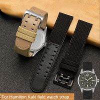 Nylon Watchband for Hamilton Khaki Field Battle H705751 H682010 Double Row Pin Buckle Sports Watch Strap 20mm Wristband Straps