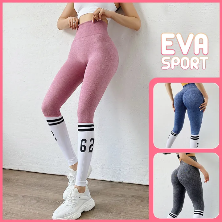 Quần Legging Cap Cao Tập Gym, Yoga, Aerobic Nữ Có Chun Mông Vải Dệt Kim, Co Giãn Tốt, Giả Tất, Nâng Mông, Tôn Vòng 3 – No Brand >>> top1shop >>> lazada.vn