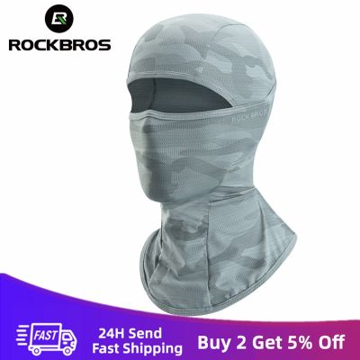 ROCKBROS Summer Mask Breathable Motorcycle Face Masks Balaclava UV Sun Protection Cycling Mask Hat Bike Scarf Outdoor Mask