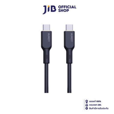 CHARGER CABLE (สายชาร์จ) AUKEY CIRCLET BLINK 100W SILICONE USB-C TO USB-C CABLE 1 METER (CB-SCC101) (BLACK)