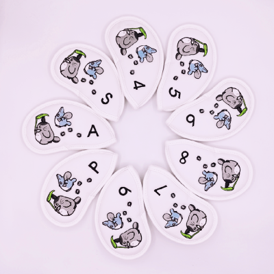 Cartoon Golf Irons Headcovers With Embroidery Totoro #4-9PAS Complete Set Golf Iron Wood Head Covers 9PcsLot 2Colors