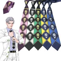 Animation JOJO Bizarre Adventure Kira Yoshikage Killer Queen Two-dimensional JK Halloween Party Cosplay Skull Tie