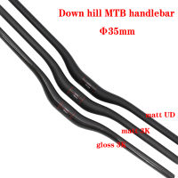 ใหม่ล่าสุด Down Hill Bike Matt 3K คาร์บอนไฟเบอร์ Handlebar คาร์บอน Downhill Mountain จักรยาน Rise Handlebar 35*720-820มม. เรือฟรี