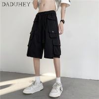 Claribelzi DaDuHey? 2023 New Fashion Multi-Pocket Overalls Mens All-Matching Straight Loose Oversided Shorts