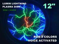 พลาสม่าดิส 12 นิ้วแสง 3 สี เต้นตามจังหวะเพลง Lumin RGB lighting 12 inch plasma disk voice activated