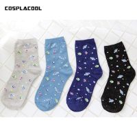 （A Beautiful） 2022 NewCotton WomenSocks เกาหลีผู้หญิง39; SFashion นักบินอวกาศถุงเท้าสากลถุงเท้า