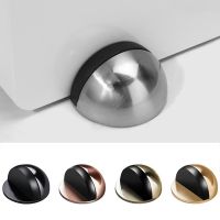 Alloy Door Stopper Self Adhesive Drill Door Catch Holder Floor Mounted Door Wedge Stop Door Hardware Locks