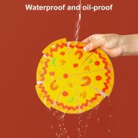 【CW】 Table Coaster Insulation Heat-Resistant Pizza Shaped Tableware